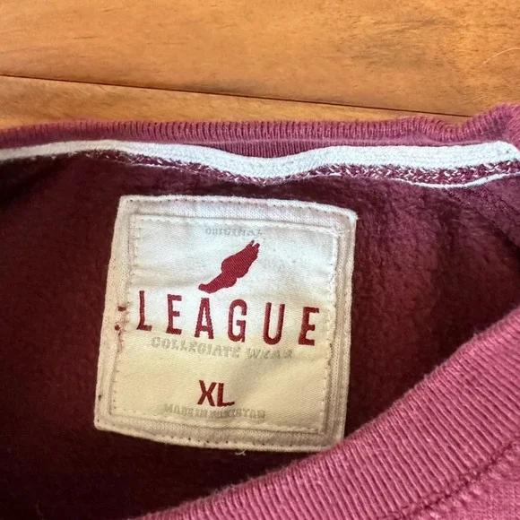 League Collegiate Wear Arizona State Burgundy Sweatshirt size XL - Picture 3 of 3